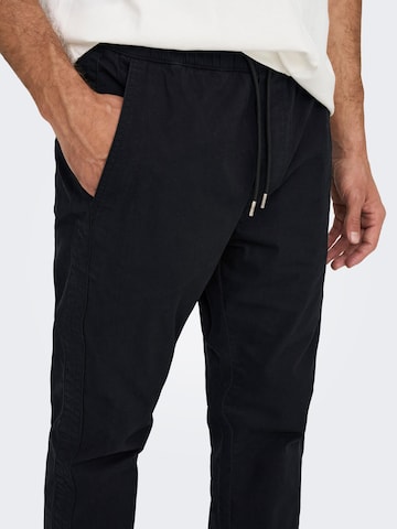 Regular Pantalon 'LINUS' Only & Sons en noir