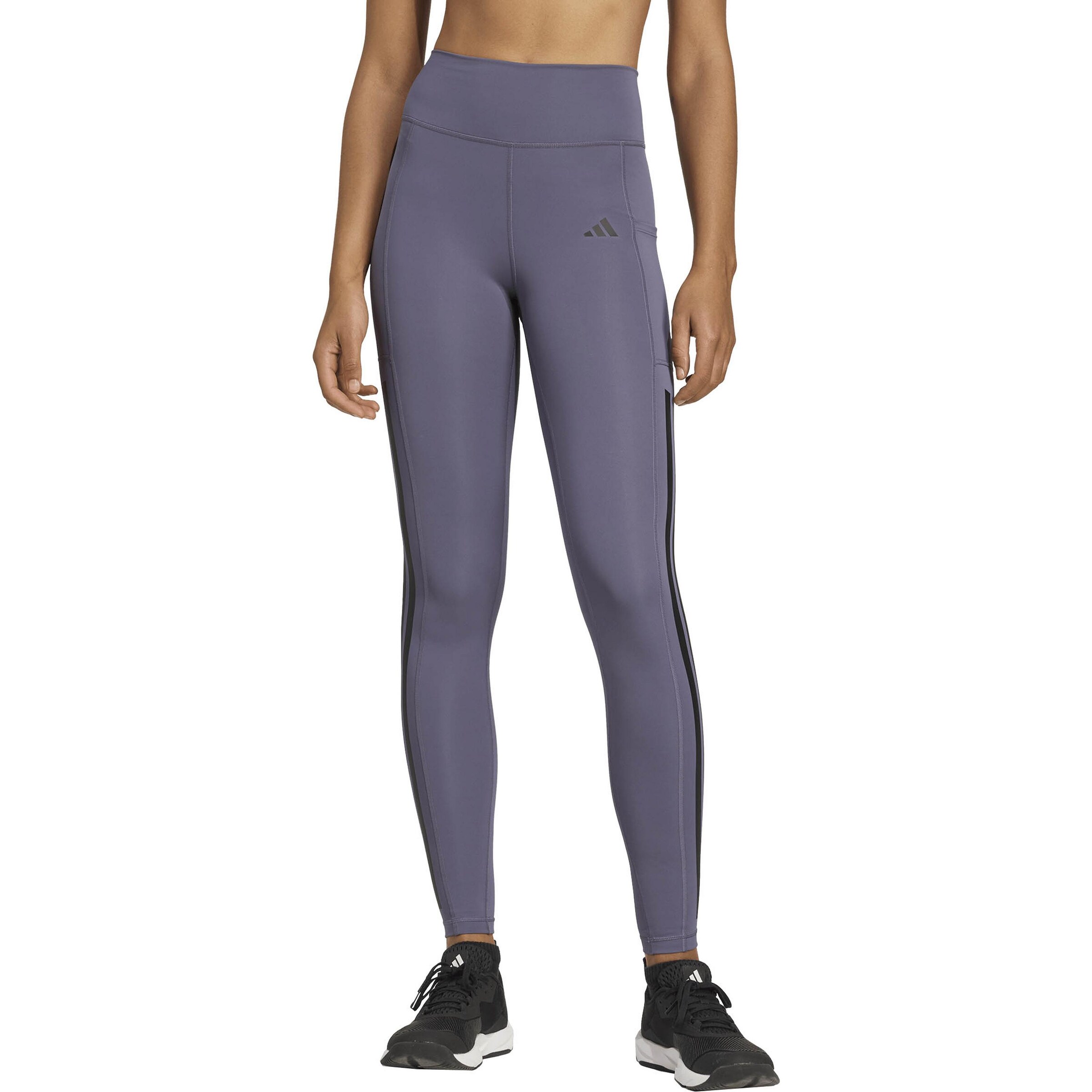 ADIDAS PERFORMANCE Skinny Workout Pants 'Optime' in Purple: front