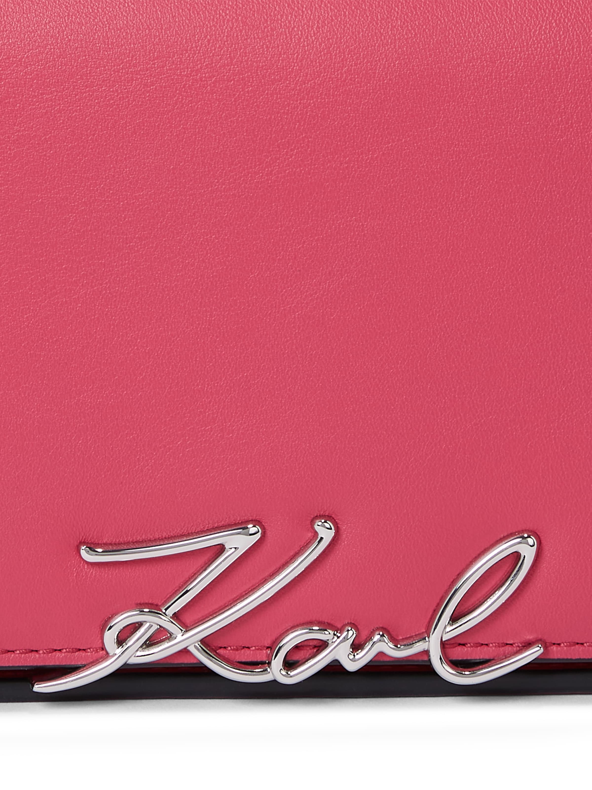 Sac à bandoulière 'Signature' Karl Lagerfeld en rose