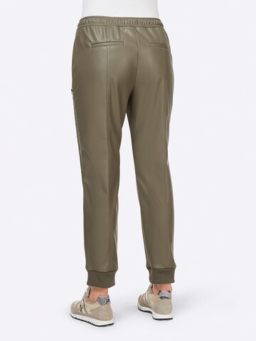 Tapered Pantaloni di heine in verde