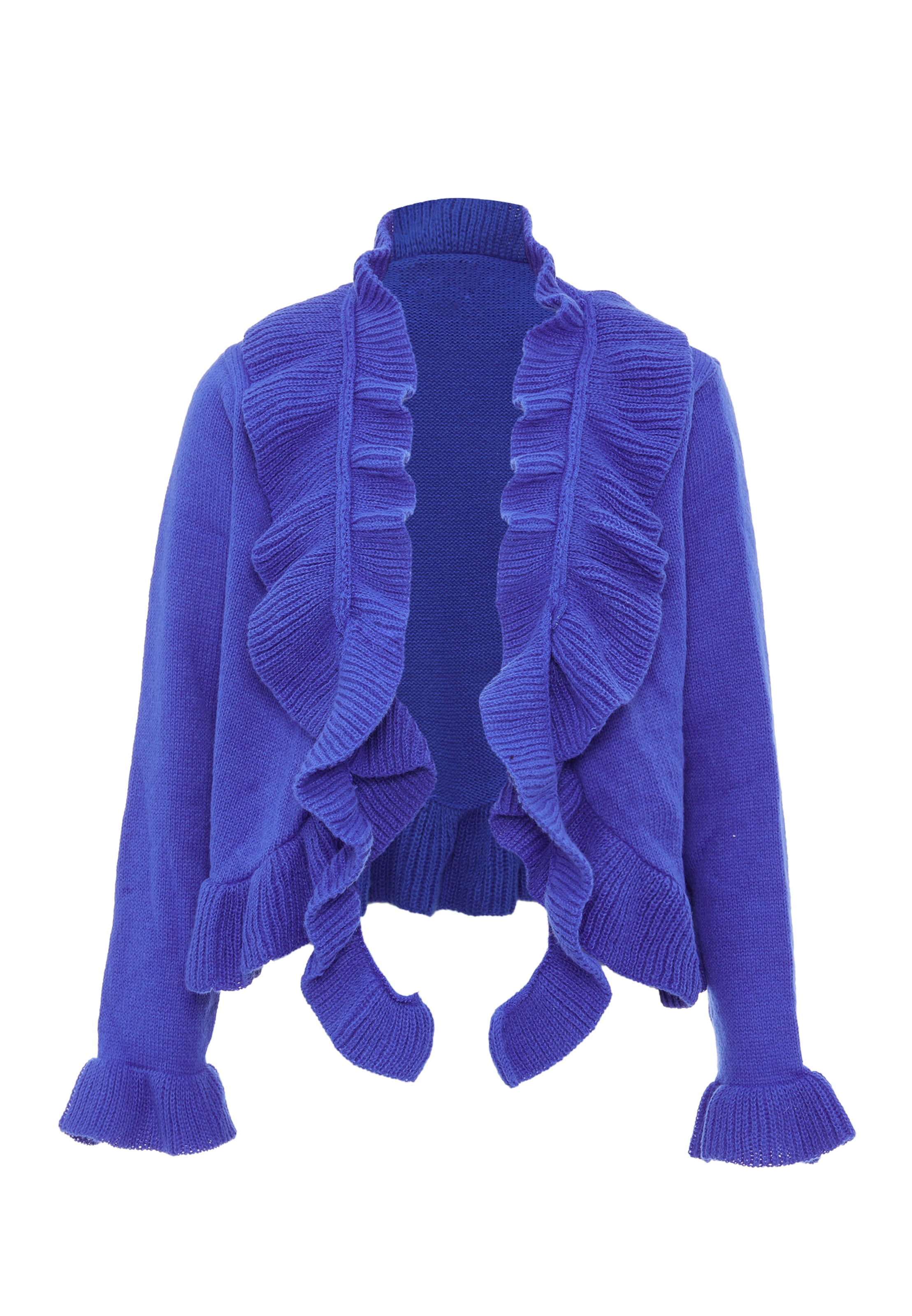 aleva Πλεκτή ζακέτα σε μπλε: μπροστά