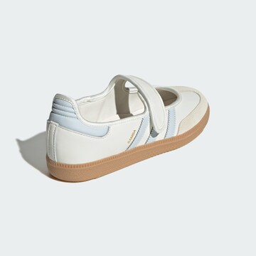 Ballerines à lanières 'Samba' ADIDAS ORIGINALS en blanc