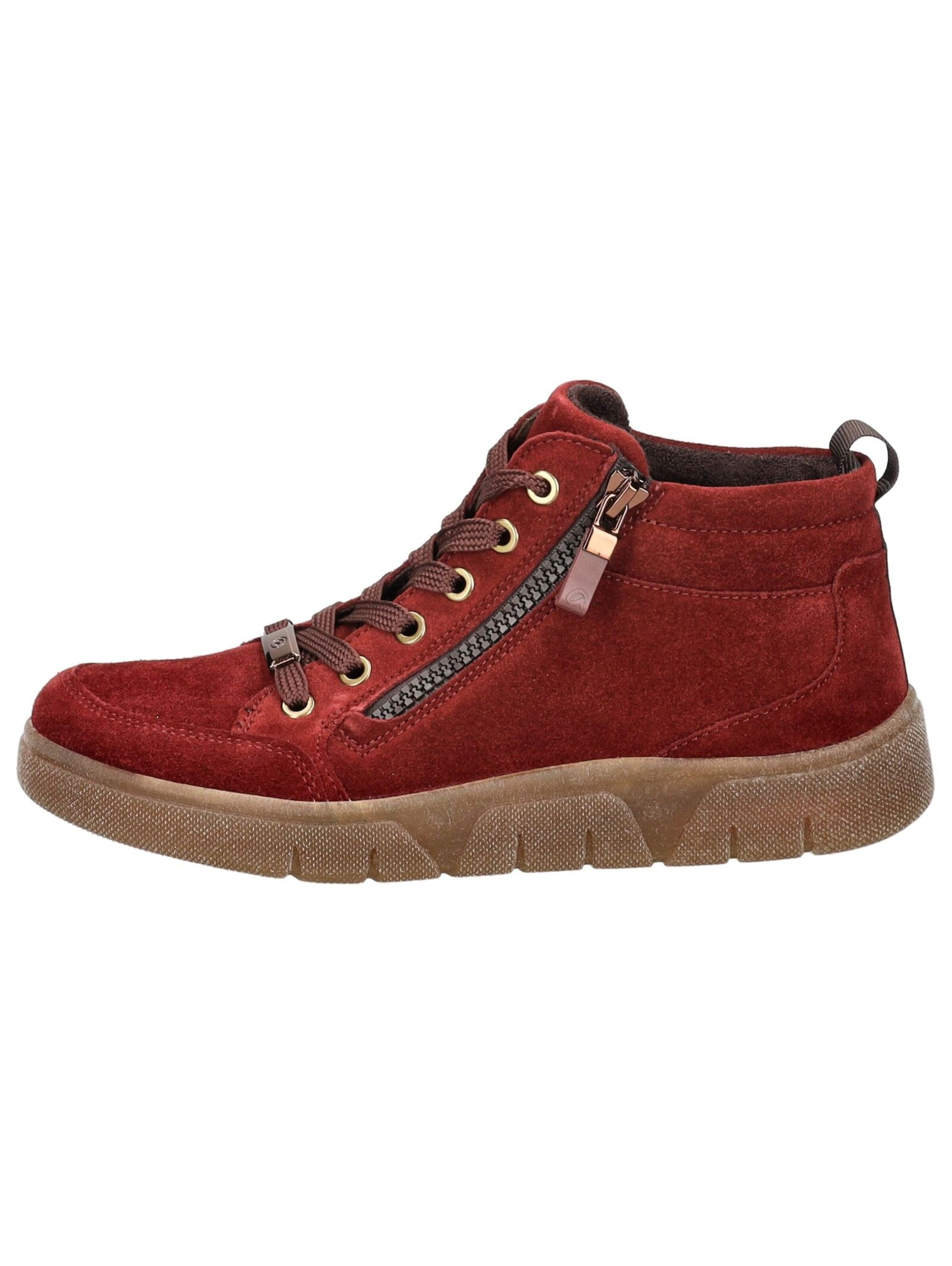 ARA Sneakers hoog 'Rom' in Rood