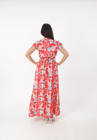 Elara Kjole i rød