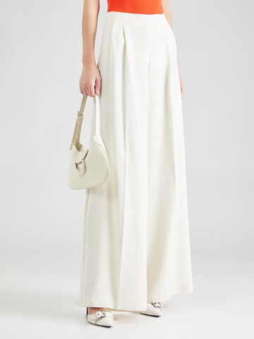 Wide leg Pantaloni con pieghe 'DAMINA' di MAX&Co. in bianco: frontale