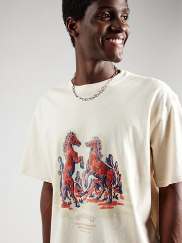 T-Shirt JACK & JONES en beige