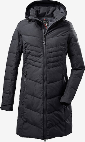 KILLTEC Outdoor Coat in Black: front