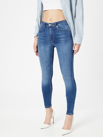 Skinny Jean 'Paola' ONLY en bleu : devant