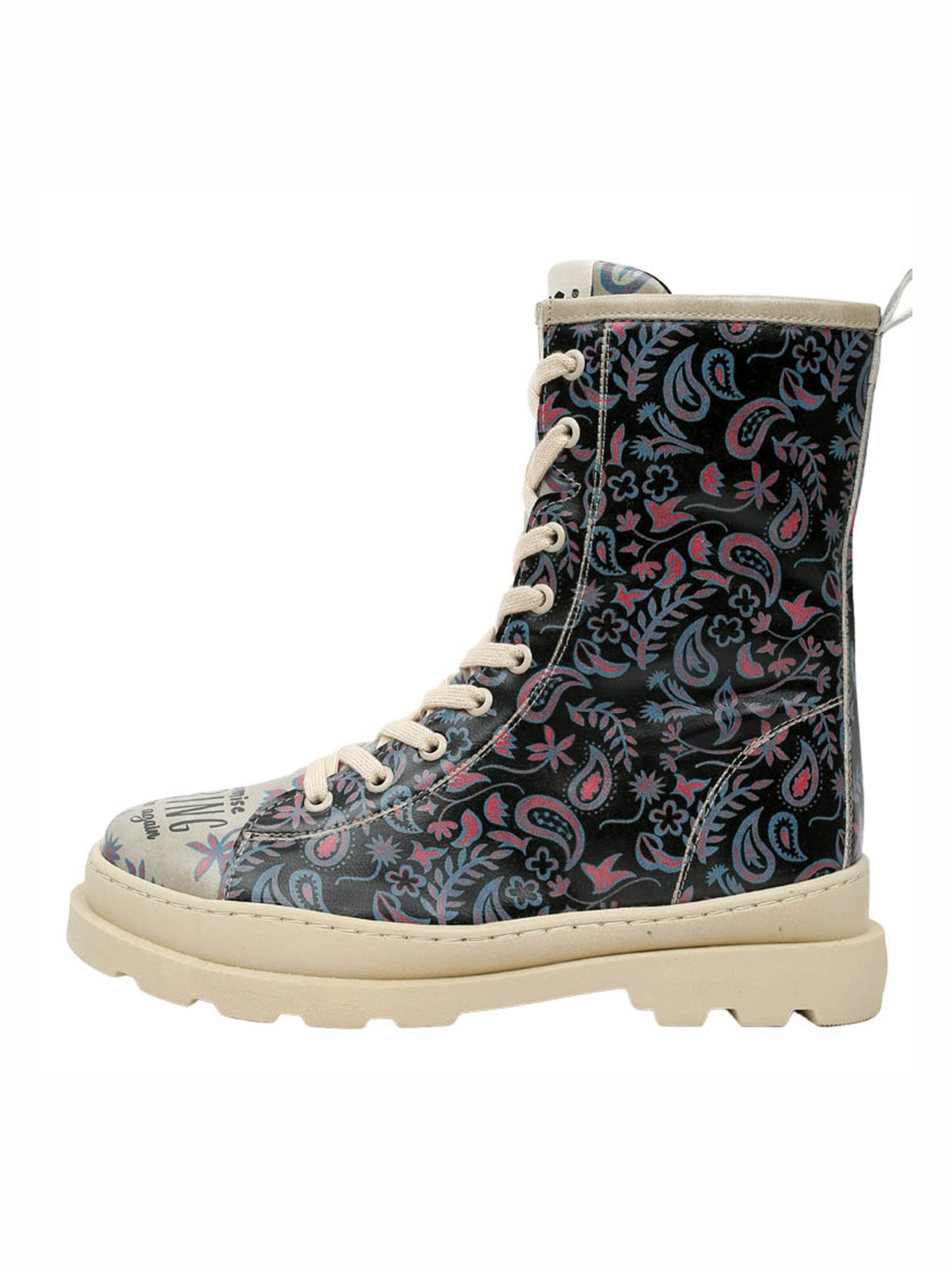 DOGO Schnürstiefel 'DOGO Gisele - Promise you' in Schwarz