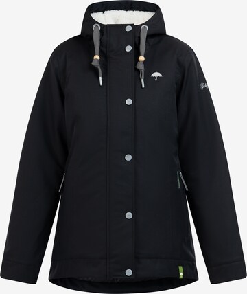 Schmuddelwedda Winter Jacket in Black: front