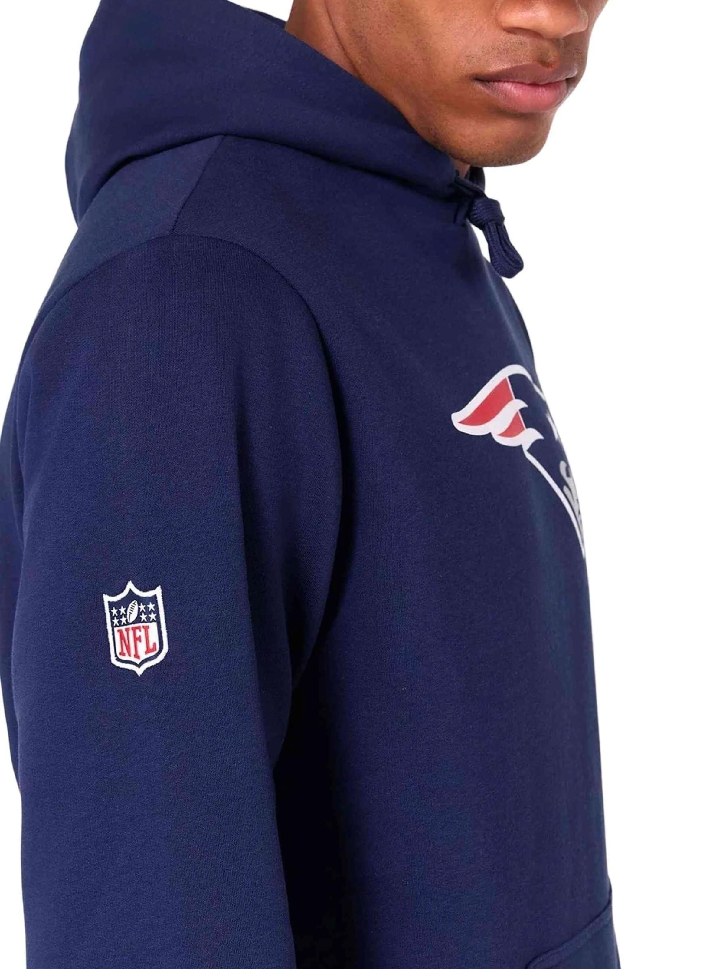 NEW ERASweater majica 'Sudadera new era marino patriots nfl regular hoody neepat' - plava boja