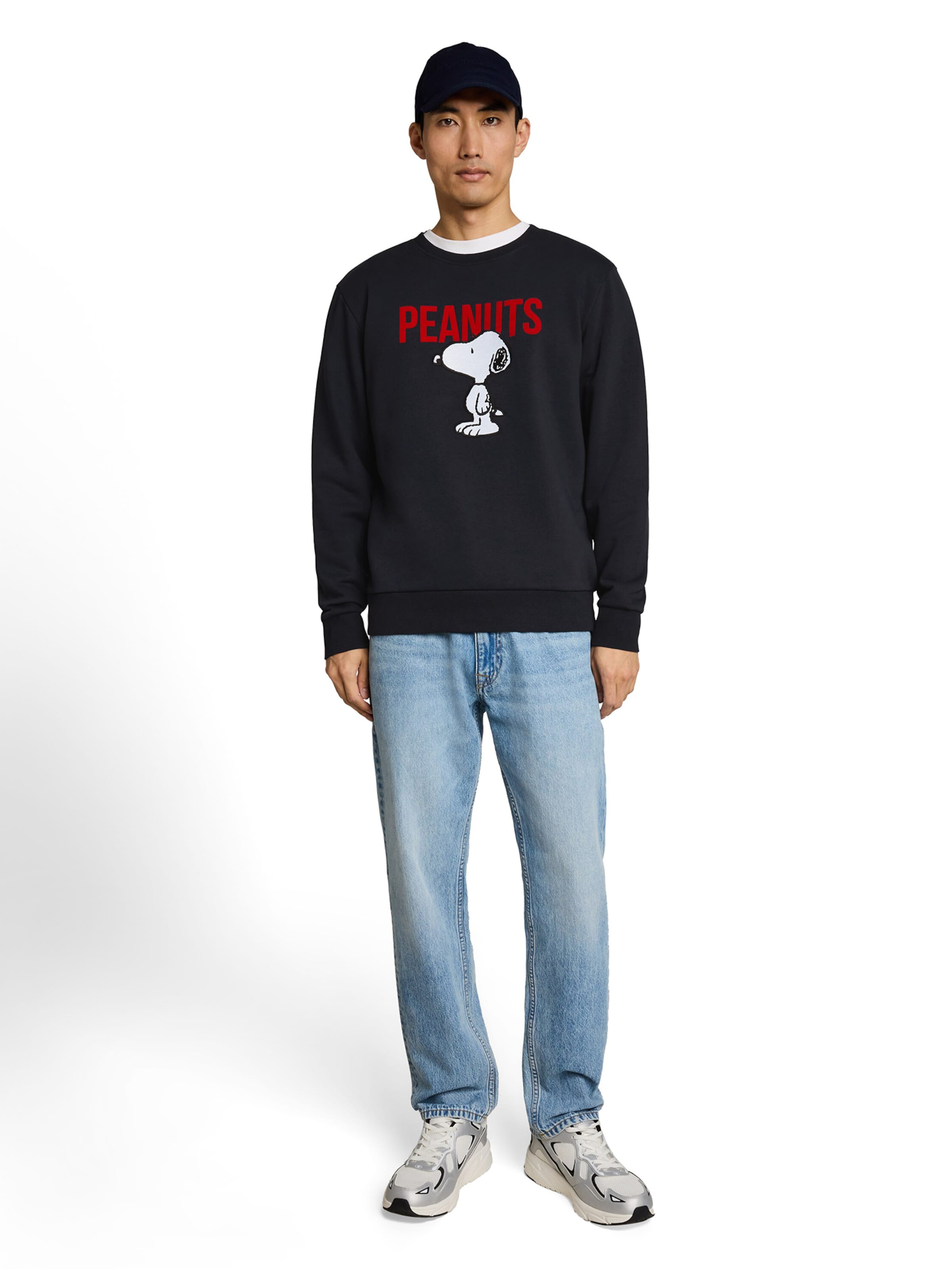TOM TAILOR Majica 'PEANUTS' | modra barva