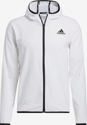 Giacca sportiva di ADIDAS SPORTSWEAR in bianco: frontale