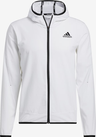 ADIDAS SPORTSWEAR Athletic Jacket in White: front