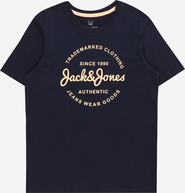 T-Shirt 'FOREST' Jack & Jones Junior en bleu : devant