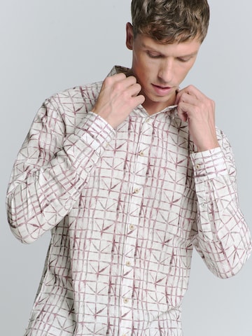 No Excess Regular fit Overhemd in Lila