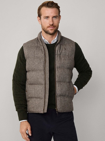 Gilet Hackett London en marron : devant