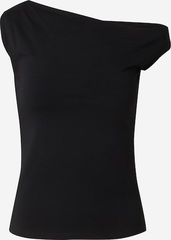 Tricou de la WEEKDAY pe negru: față