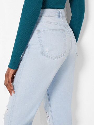 Coupe slim Jean Bershka en bleu