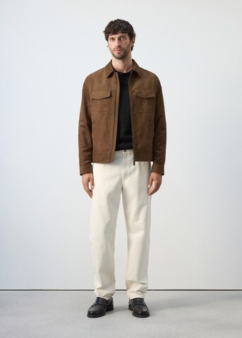 MANGO MAN Between-Season Jacket 'Joan' in Brown