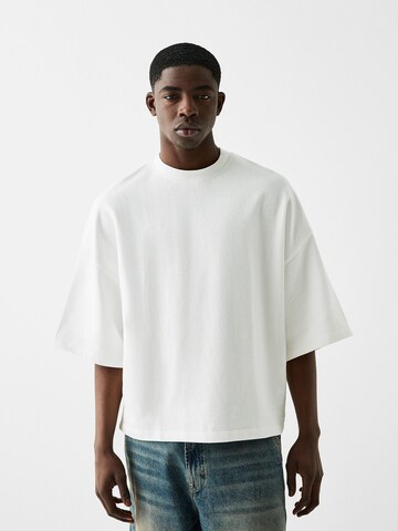 Bershka Shirt in Wit: voorkant