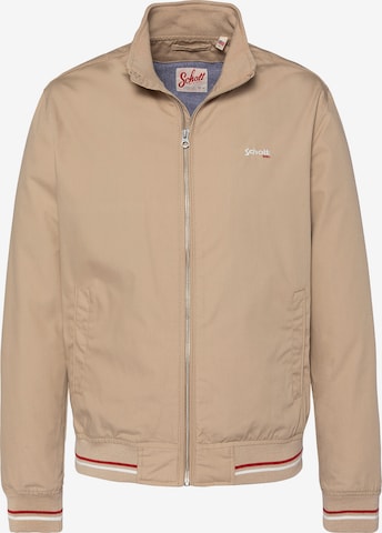 Veste mi-saison Schott NYC en beige : devant
