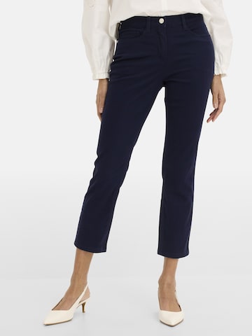 Coupe slim Pantalon bonprix en bleu : devant
