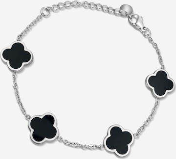 Pure Schmuck Bracelet 'Clover' in Silver: front