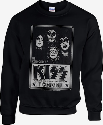 Sweat-shirt 'Kiss - Concert poster Sweatshirt' Kiss en noir : devant