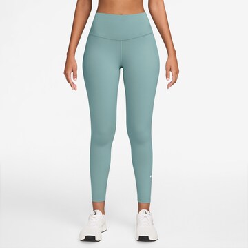 NIKE Skinny Workout Pants 'One' in Green: front