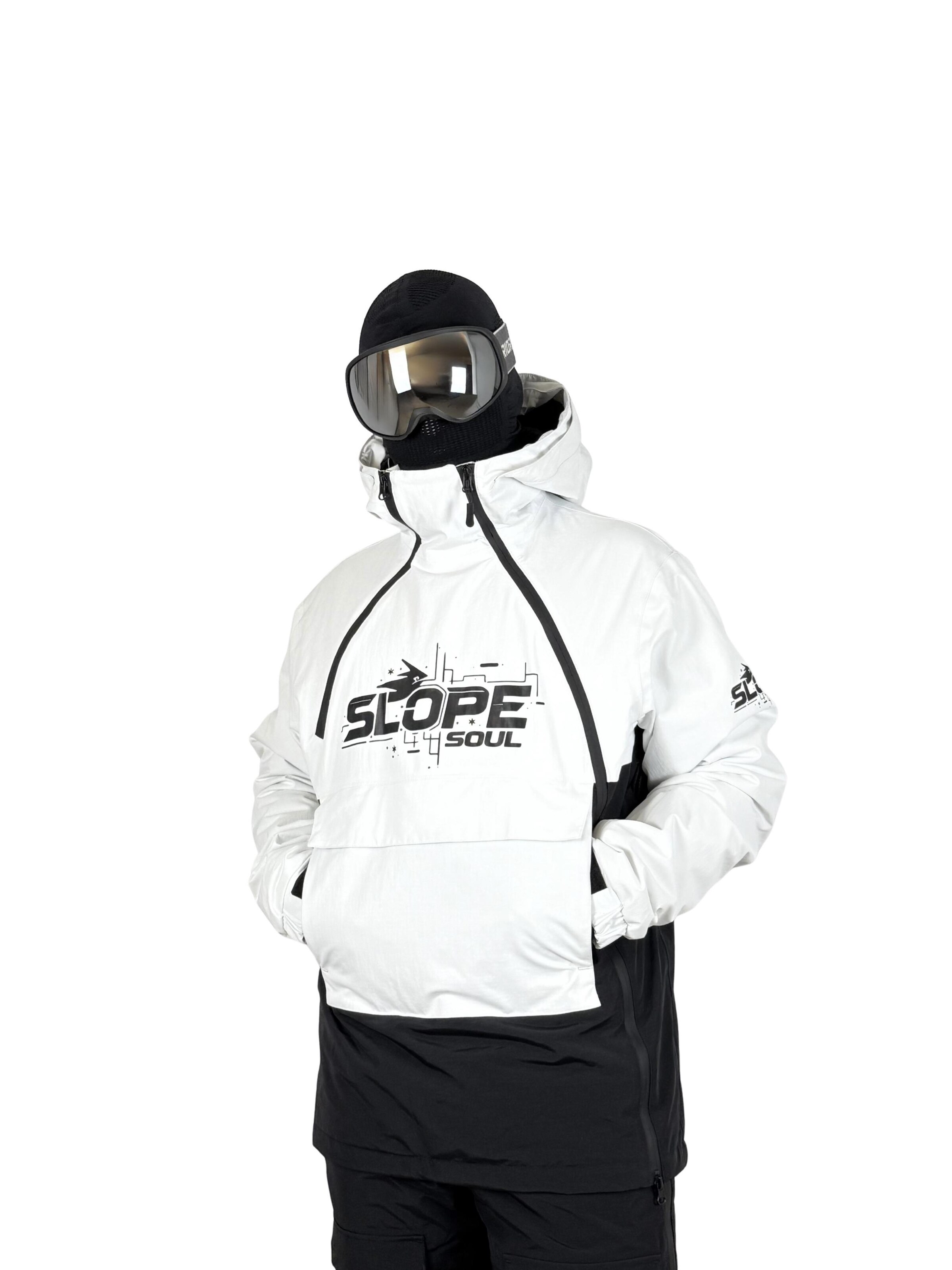 Giacca invernale 'Wick Ski & Snowboard Jacket' di Slope Soul in bianco