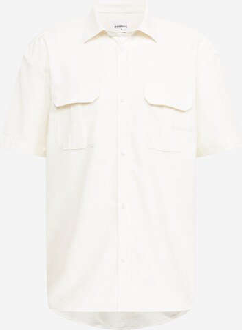 Woodbird Klasický střih Košile 'Kono Herba' – bílá: přední strana