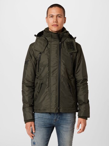 Superdry Winterjas 'Mountain' in Groen: voorkant