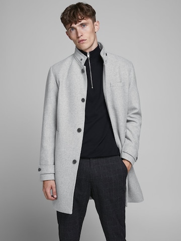 JACK & JONES - Abrigo de entretiempo en gris: frente