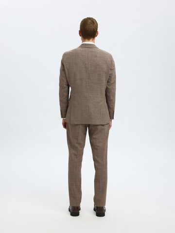 SELECTED HOMME Slim Fit Sakko in Braun