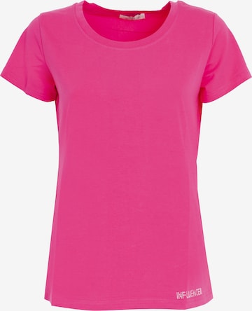 Influencer - Camisa em rosa: frente