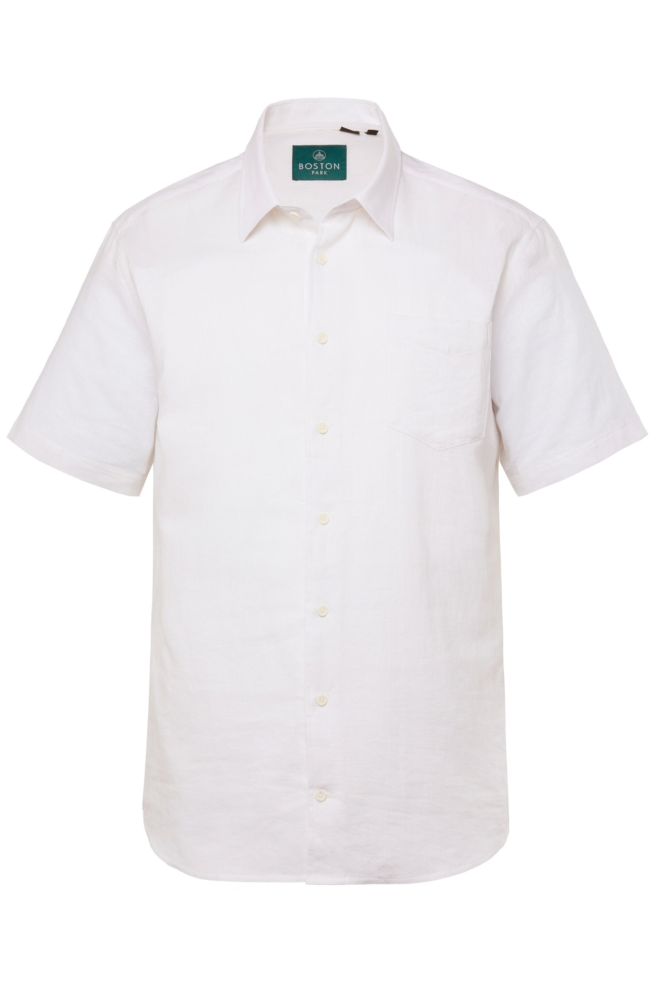 Boston Park Overhemd in Wit: voorkant