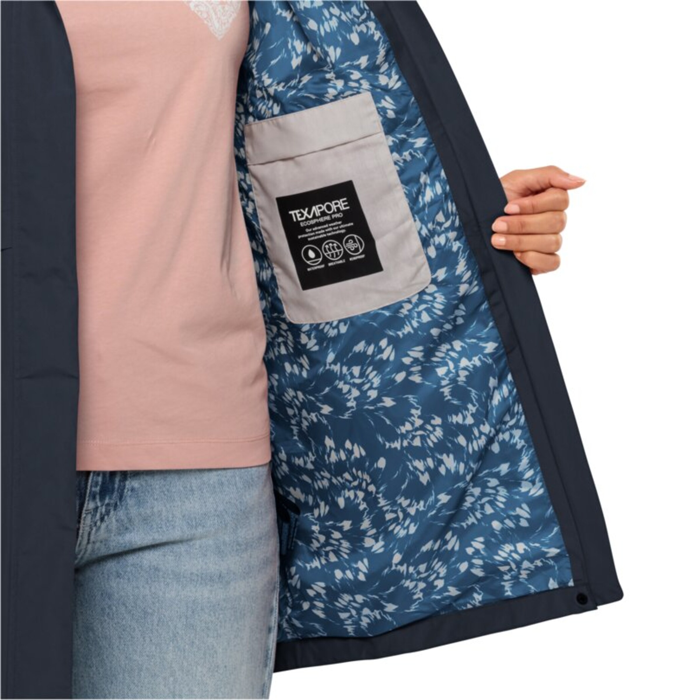 JACK WOLFSKIN Outdoorjacke in Blau