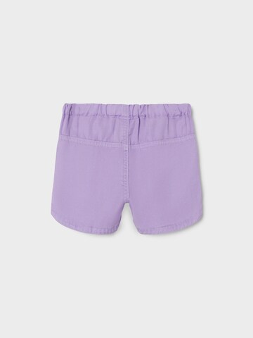 NAME IT - Loosefit Calças 'BELLA' em roxo