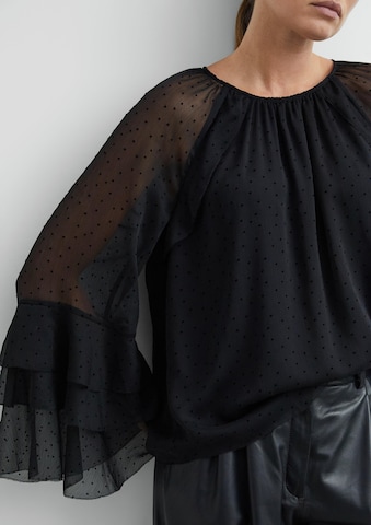 COMMA Blouse in Zwart: zijkant