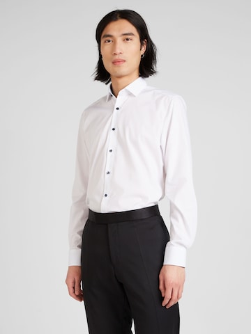 OLYMP - Slim Fit Camisa em branco: frente