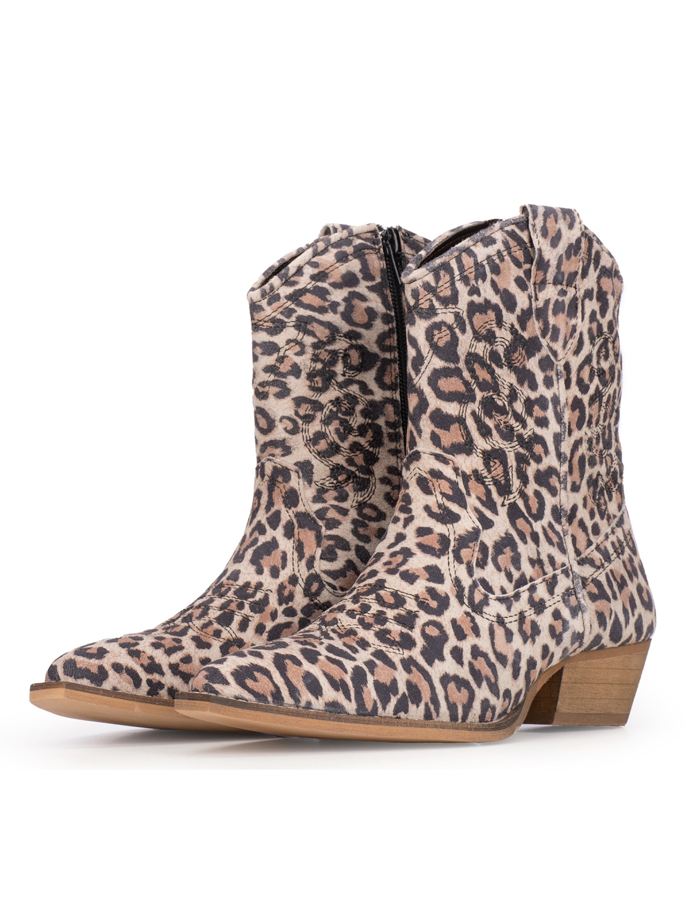 PS Poelman Cowboystiefel 'Moco' in Braun