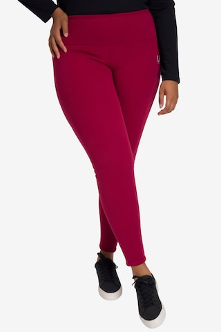 Ulla Popken Skinny Leggings in Rood: voorkant