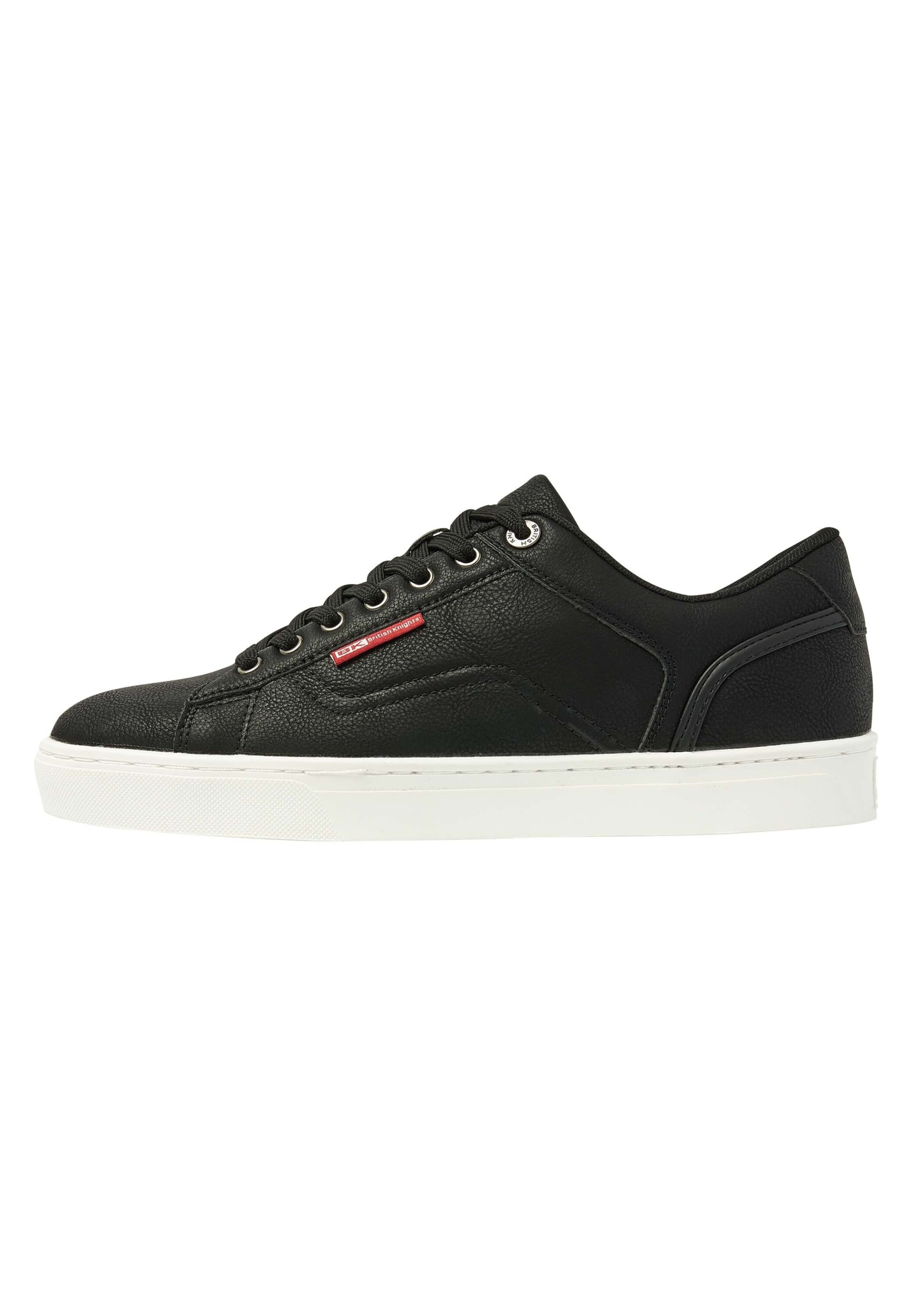BRITISH KNIGHTS Platform trainers 'DALE' in Black: front