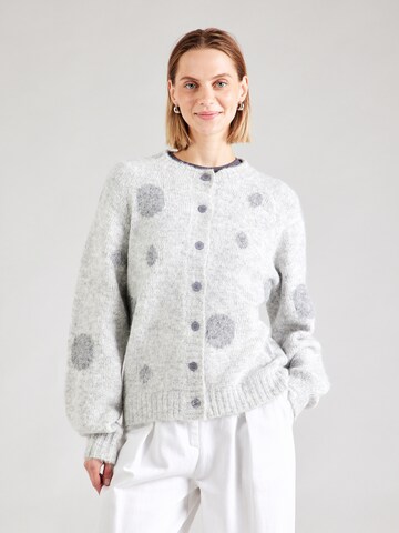 Freequent Knit cardigan 'LOUISA' in Grey: front