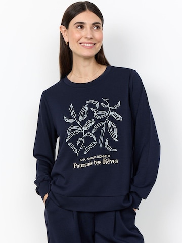 Soyaconcept Trui 'SC-Banu 317 Navy sweater' in Blauw: voorkant