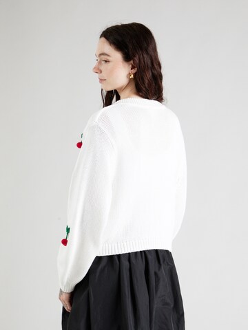 Monki Strickjacke in Weiß