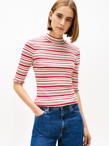 T-shirt TOMMY HILFIGER en rouge : devant