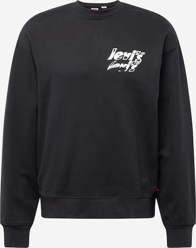 LEVI'S ® Sweat-shirt 'Relaxd Graphic Crew' en noir / blanc, Vue avec produit