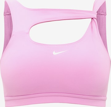 NIKE Bustier Urheilurintaliivit 'One' värissä vaaleanpunainen: etupuoli